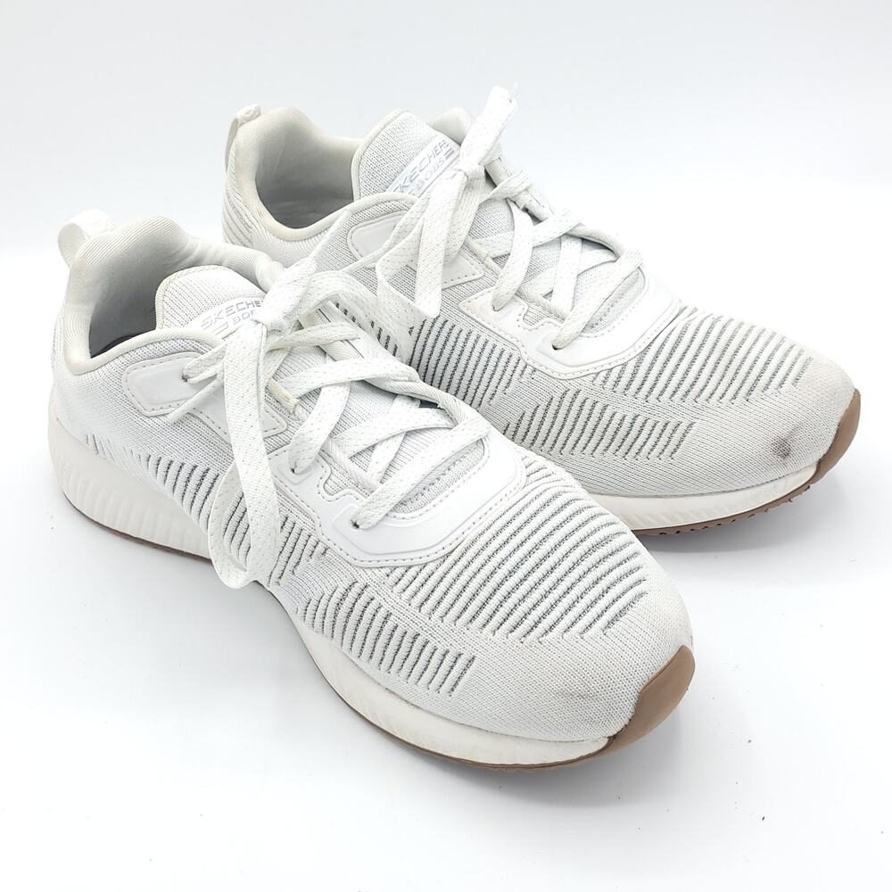 Skechers BOBS Sport Squad - Tough Talk White women's size 9 - Picture 3 of 9